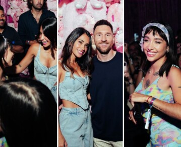 Los mejores looks del encuentro de Lionel Messi y Antonela Roccuzzo con María Becerra en Miami