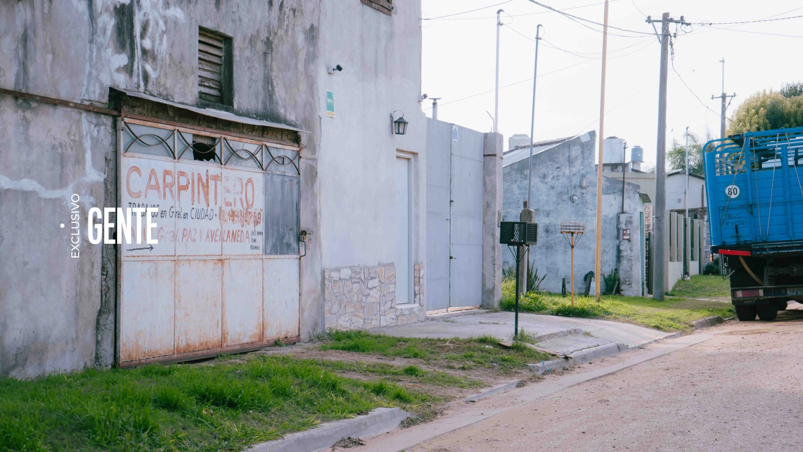 La casa de la abuela de Nahir Galarza, a pocos metros del lugar en el que quedó tendido el cadáver de Fernando. 