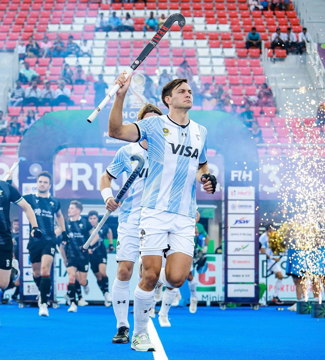 Una foto de Nicolás en el mundial de hockey que se realizó en enero del año pasado. 