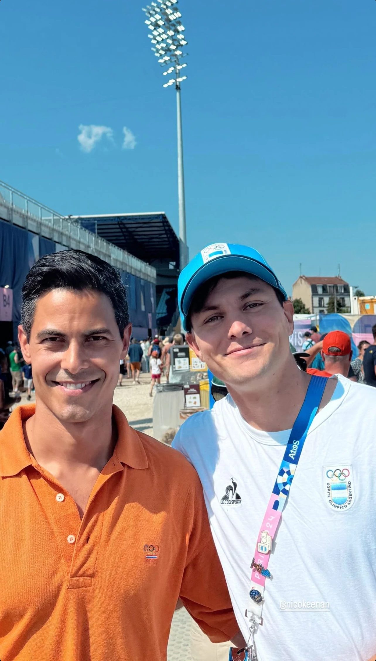 El reencuentro entre Nicolás Keenan y Rob Jetten.,