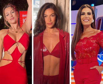 De Pampita a Stefi Roitman y a Flor de la V, los looks total red que adelantan las tendencias del verano 2025