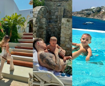 Las fotos de las vacaciones en familia de Alejandro Garnacho y Eva García