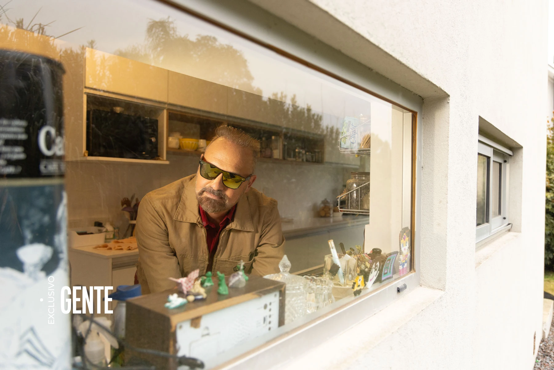 Algunos detalles deco en la ventana de la cocina. 