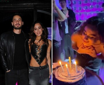 Así fue el divertido cumpleaños de Flor Jazmín Peña con Nico Occhiato y sus compañeros de Luzu