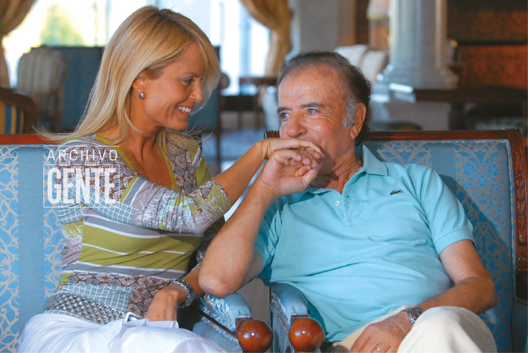 Cecilia Bolocco y Carlos Menem