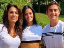 Gaby Sabatini con Oriana y Paulo