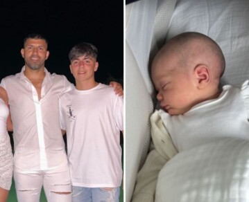 El tierno gesto de Benja Agüero con Olivia, su hermana recién nacida
