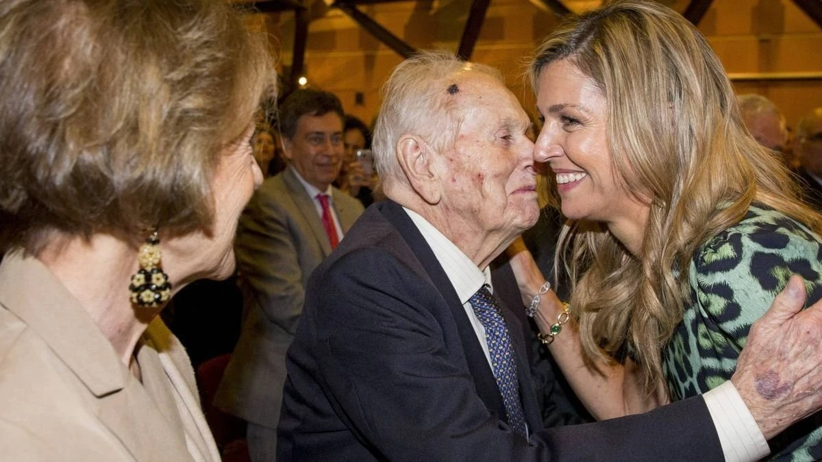 Máxima junto a Jorge Zorreguieta. 