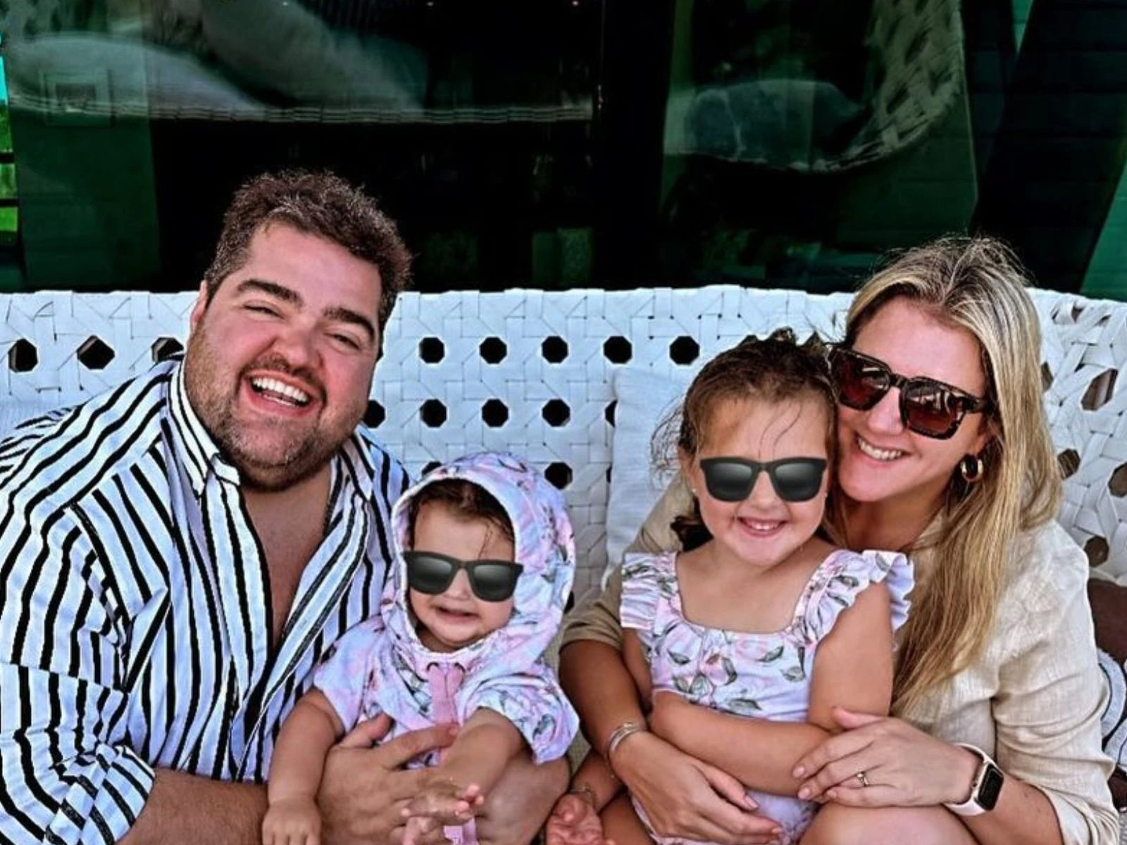 Darío Barassi, Luli Gómez Centurión y sus hijas