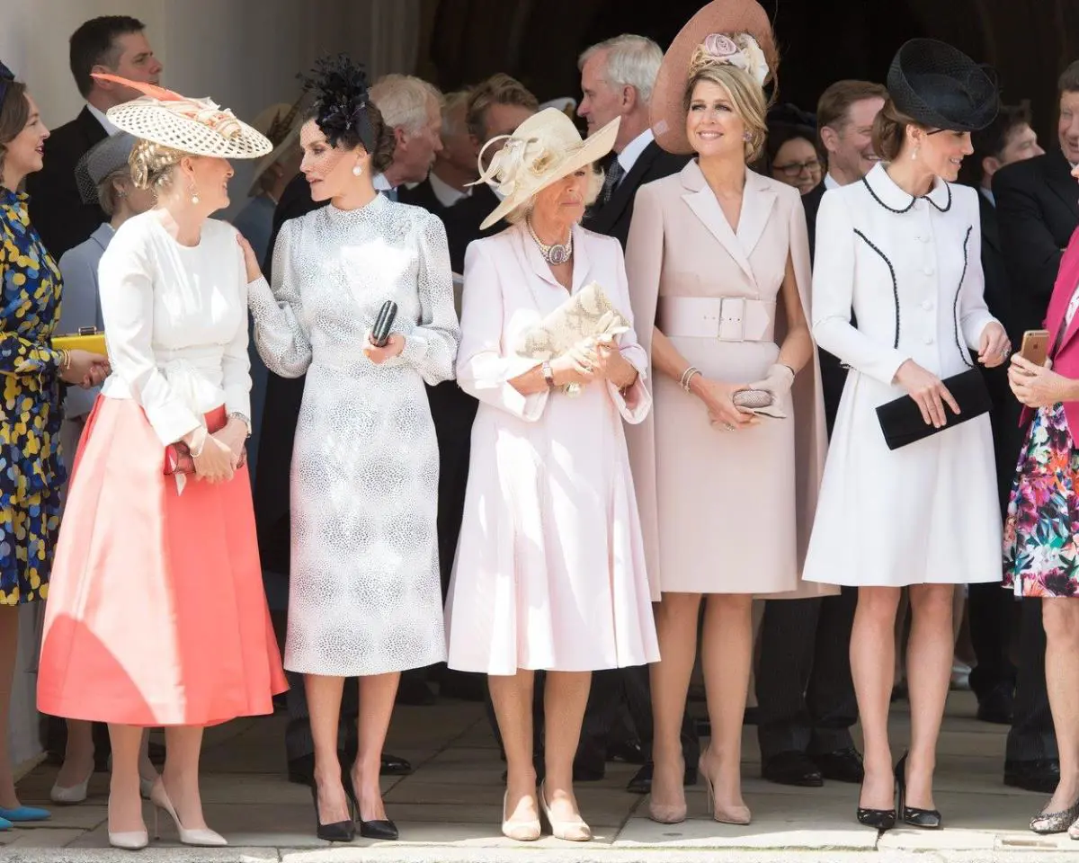 Máxima Zorreguieta y Letizia Ortiz junto a Kate Middleton y Camila Parker Bowles