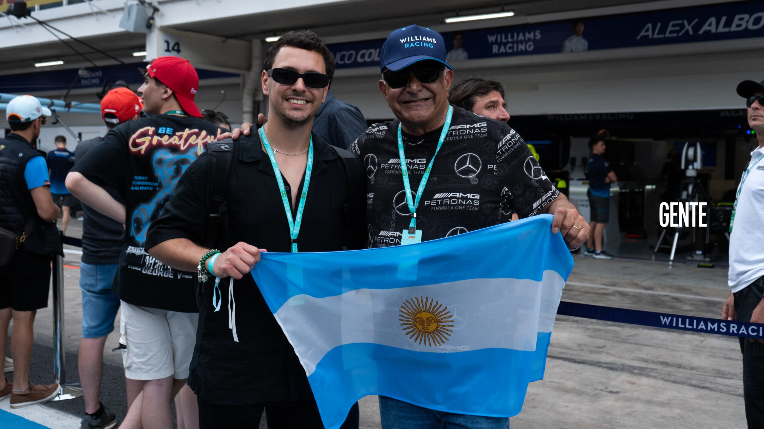 Los argentinos que viajaron a San Pablo para la Fórmula 1. 