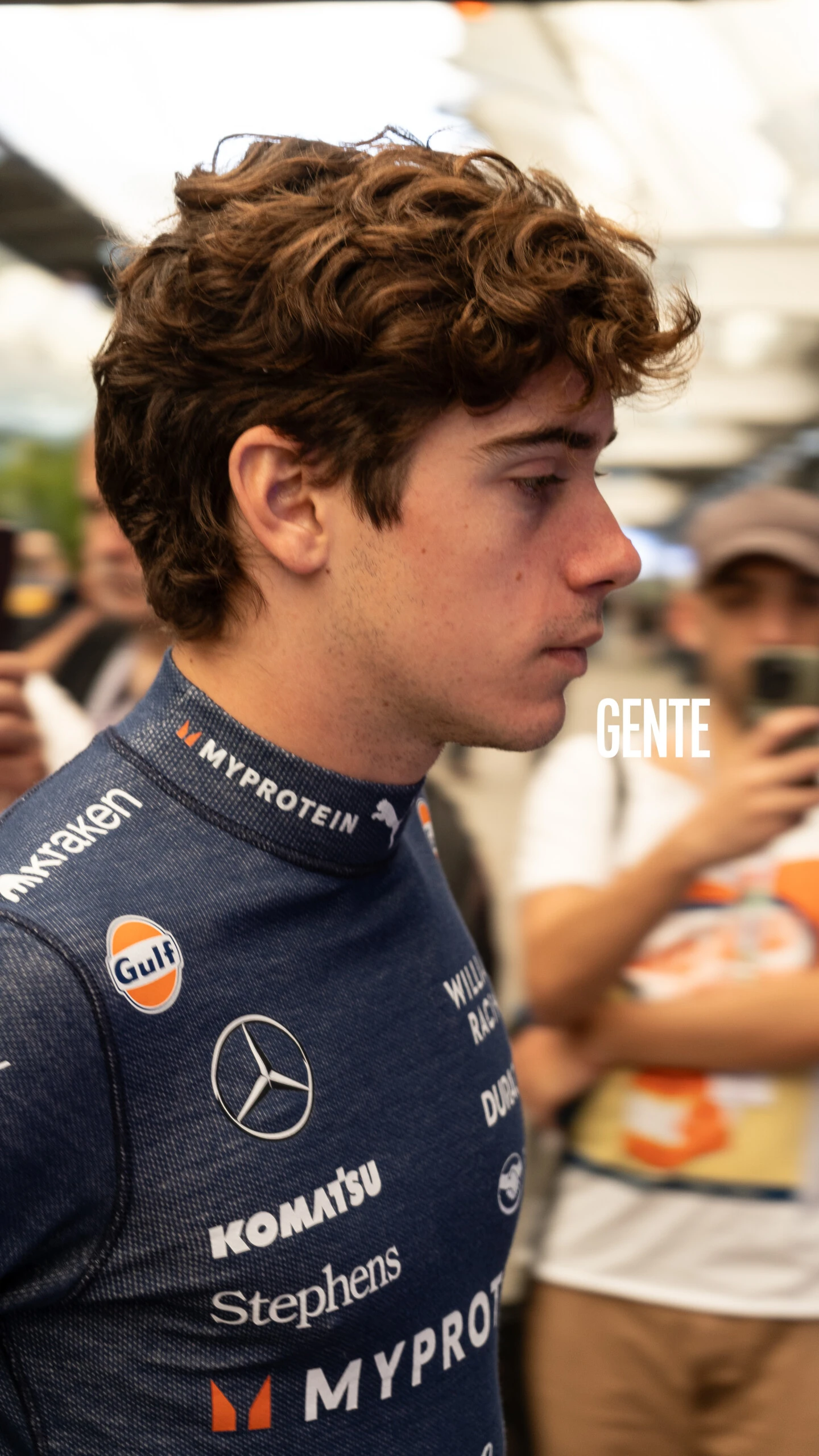 Franco Colapinto en el Autódromo de Interlagos, en San Pablo. 