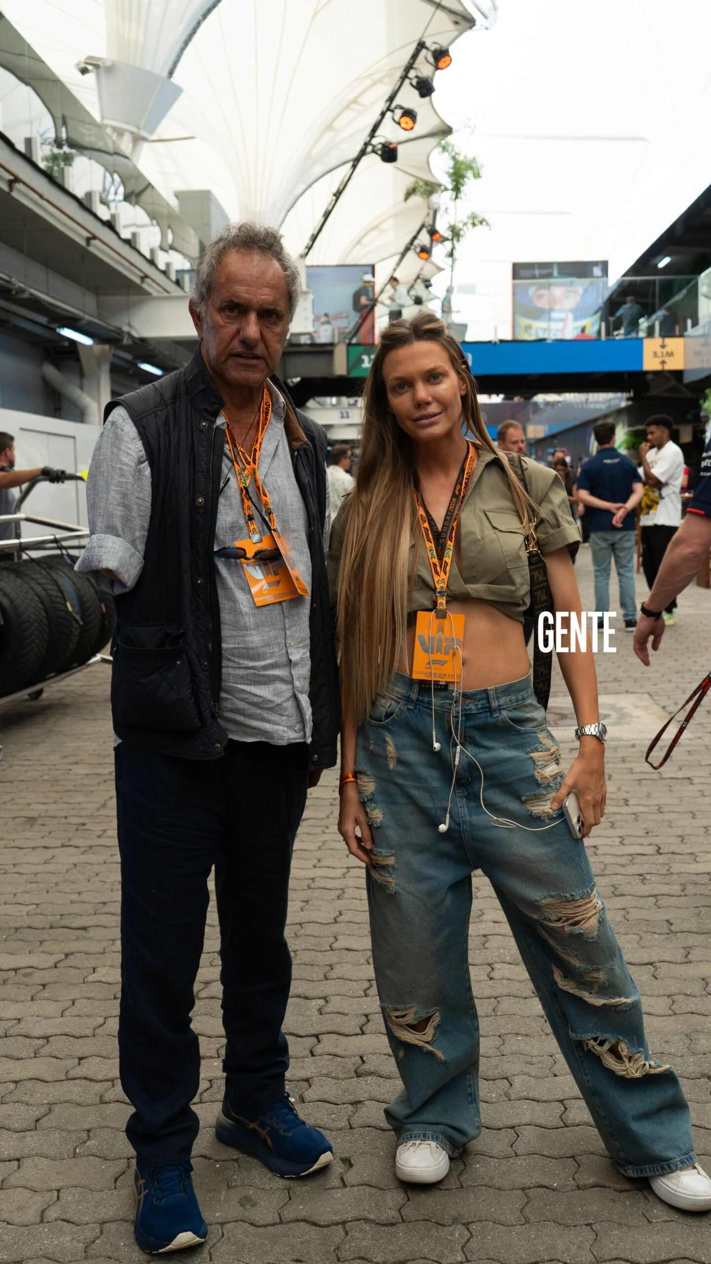 Daniel Scioli y Gisela Berger. 