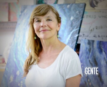 Fue encargada de prensa de Fito, Sabina y Oreiro y tras 24 años entre la música y la pintura, apostó por el arte: “Ahora nada me gusta más que salir de gira con mis obras”