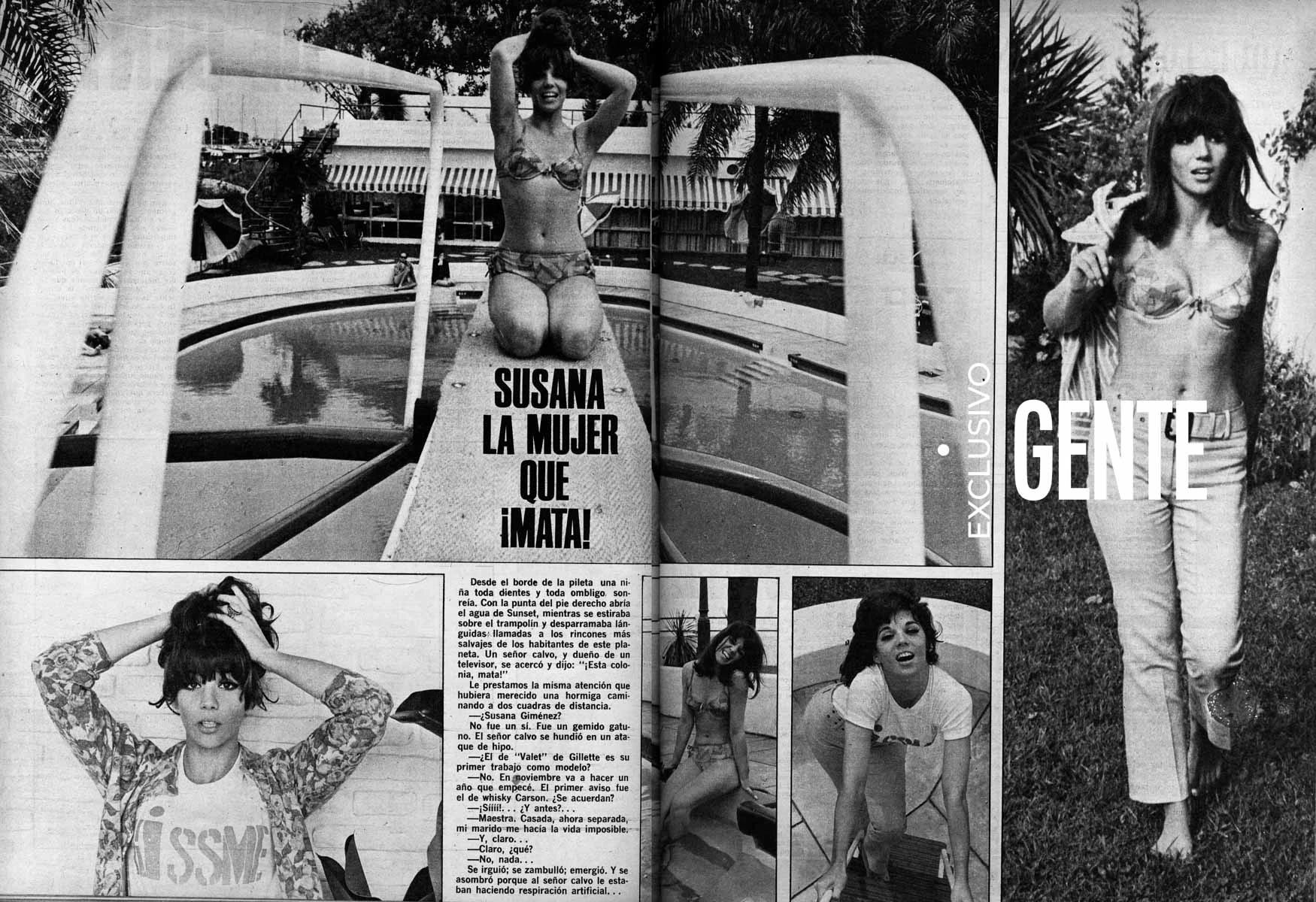 Revista Gente Susana Gimenez: primera tapa en Gente (1967)