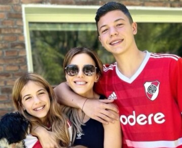 "Qué felicidad": el emocionante reencuentro de Evangelina Anderson y su hijo Bastián