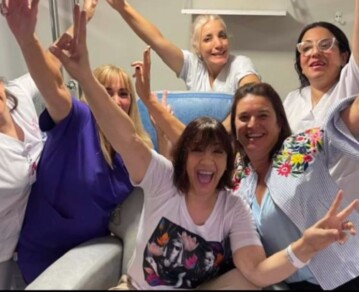 "¡Chau quimios!": así festejó "La Negra" Vernaci que finalizó su tratamiento contra el cáncer