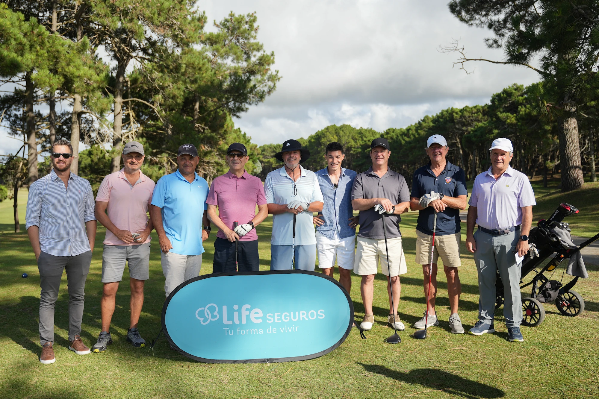 Los participantes del Torneo Abierto de Golf Life Seguros.