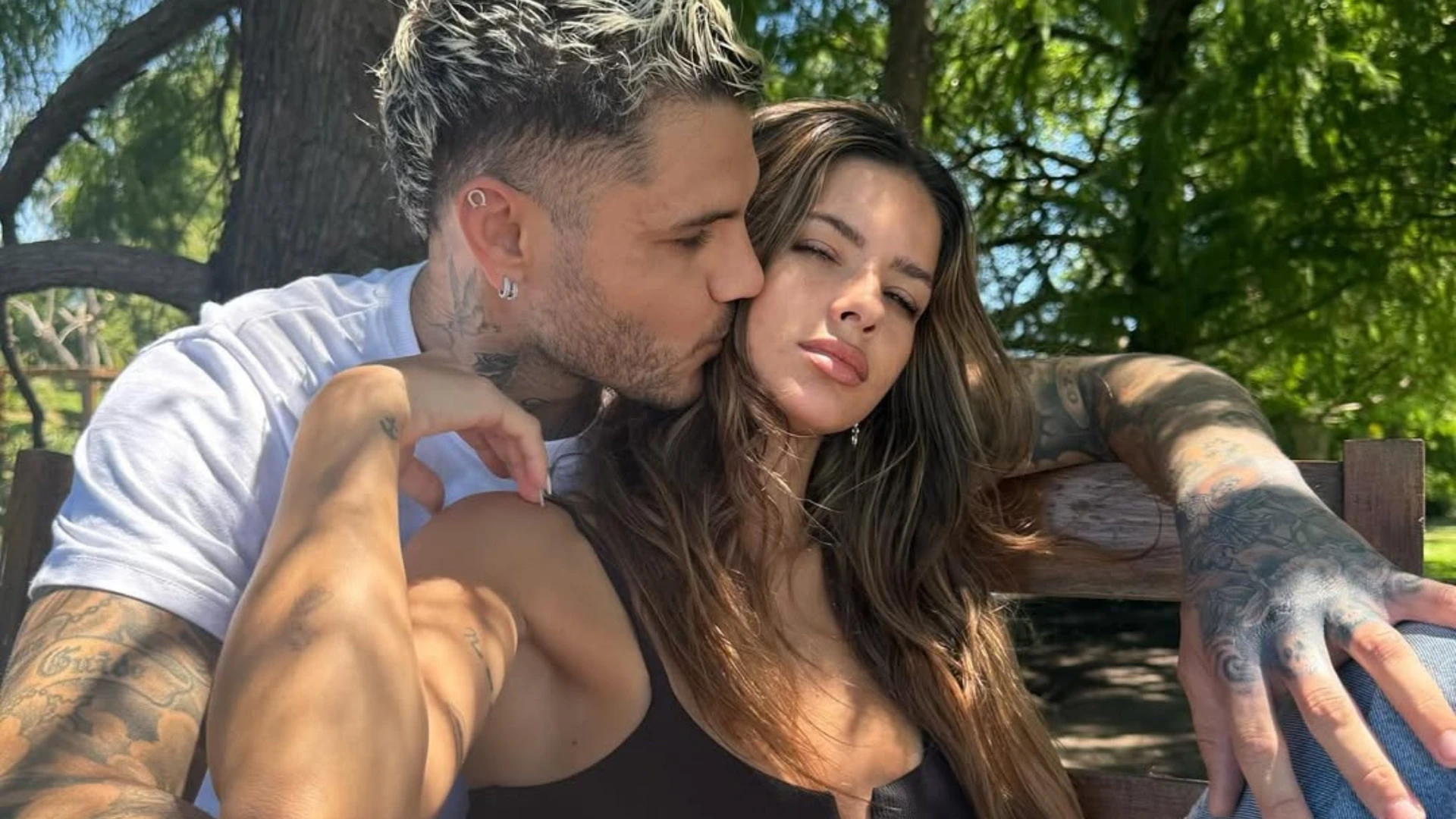 Mauro Icardi y la China Suárez. 