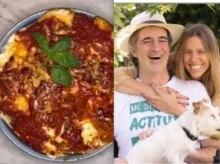 Esteban Bullrich cocina con su mujer Berenjenas a la parmigiana