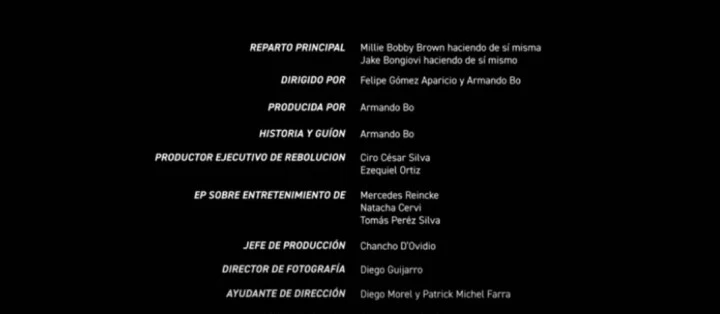 Armando Bo para Millie Bobby Brown y Jake Bongiovi