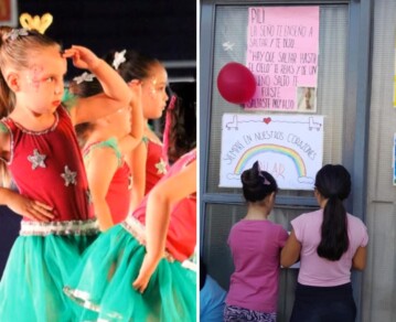 Las fotos y video de la desgarradora despedida a Pilar Hecker en su escuela de patín en Bahía Blanca: "Hay que saltar hasta el cielo"