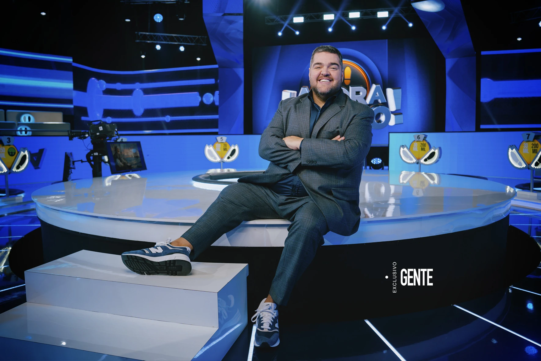 En el corazón del estudio, lugar en donde la magia sucede... y desde donde caen los participantes a la trampa cuando se equivocan.