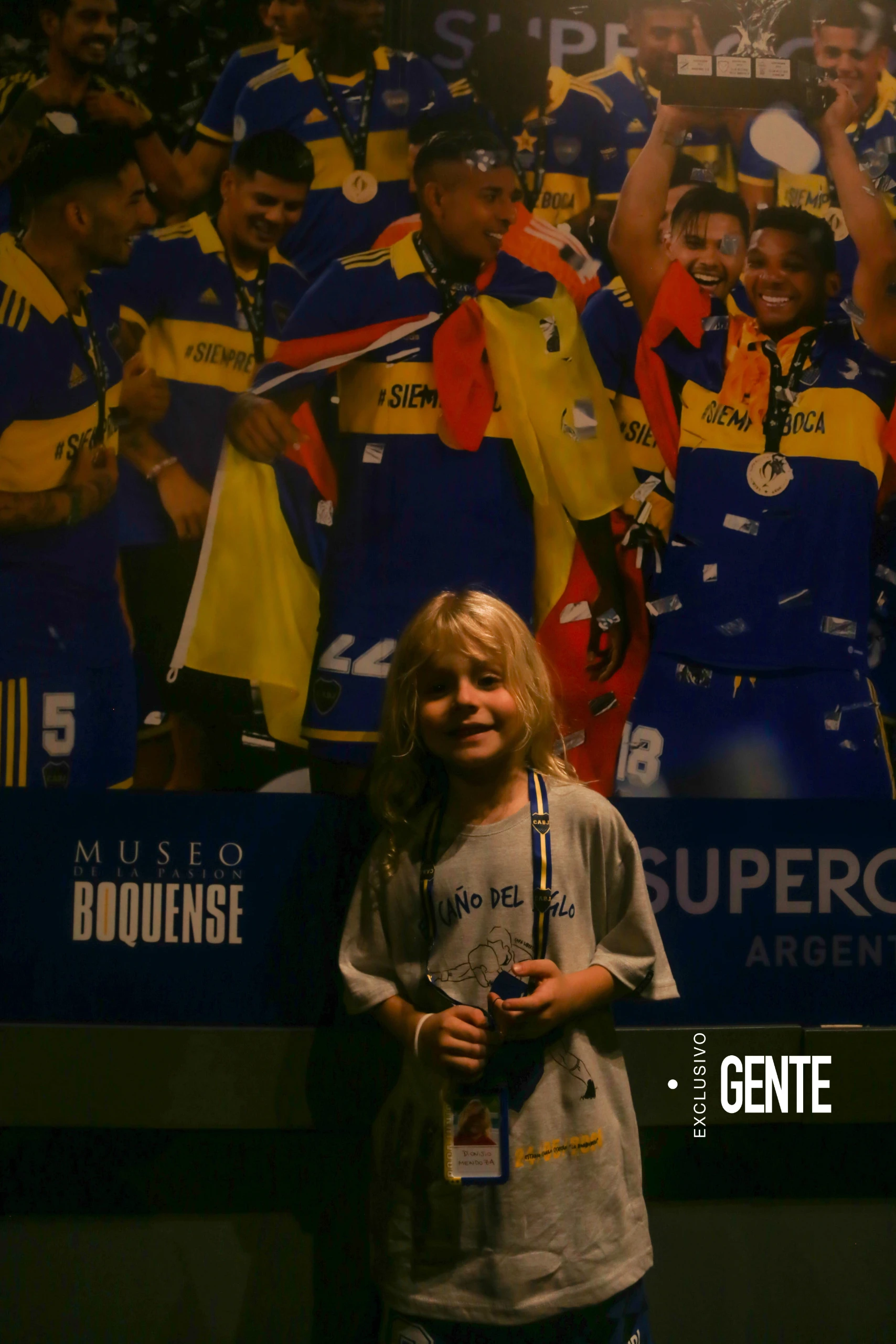 Dionisio en el Museo de Boca. 